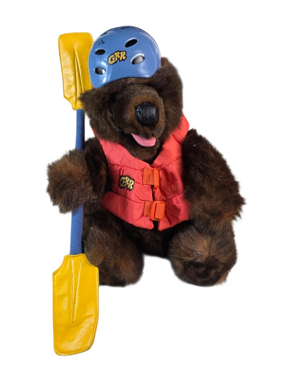 California Adventure Grizzly bear plush Grizzly River Run 7” rafting life jacket